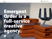 Tablet Screenshot of emergentorder.com